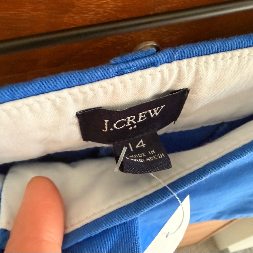 J. Crew 3.5" Classic Chino Short Regal Blue Women's Size 14 NWT - Picture 5 of 8
